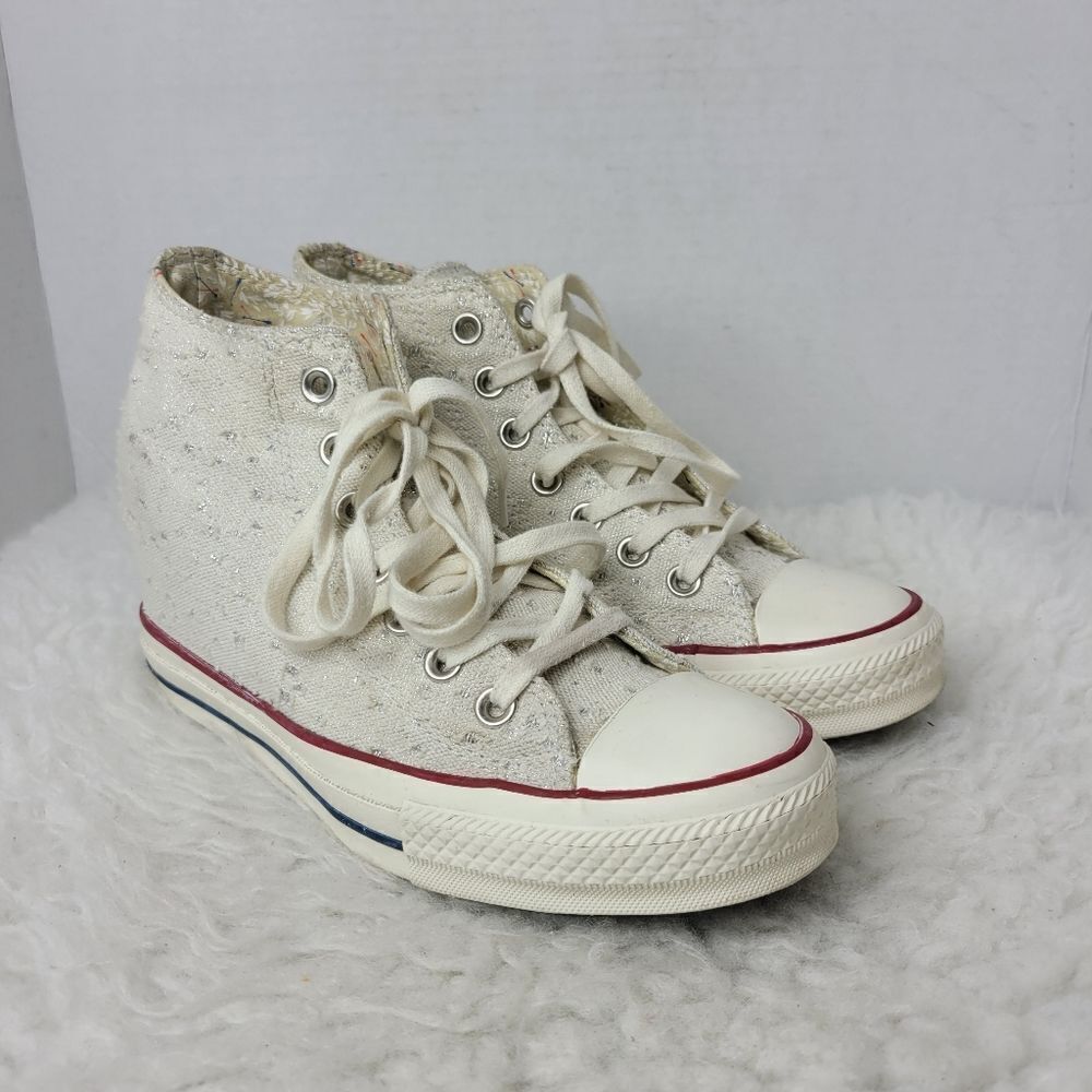 Converse Chuck Taylor All Star Lux Womens Sneaker Size 8 Hidden Heel Wedge